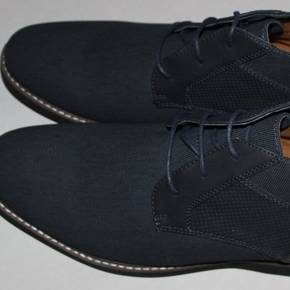 STEVE MADDEN NAVY MIXED MEDIA CHUKKA BOOT main image 9